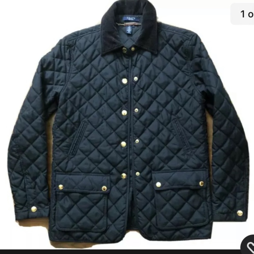**SOLD** Chaps, Quilted, Ladies Jacket ~ Navy ~ Small